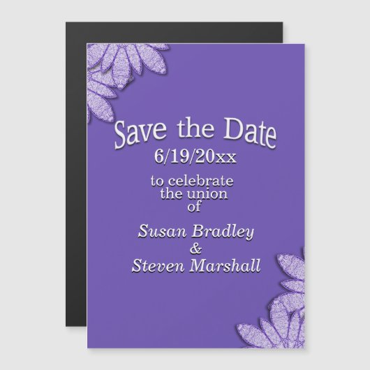 Invitation Magnétique UlUV Enregistrer la date (Devant / Derrière)