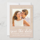 Invitation Magnétique Un mariage photo Enregistrer l'aimant de la date (Recto)