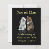 Invitation Magnétique Un mignon savourer l'aimant de la date pour les Am (Recto)