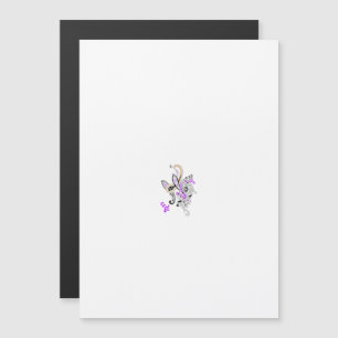 Invitation Magnétique Vecteur de tatouage fée papillon - Art Floral Vint