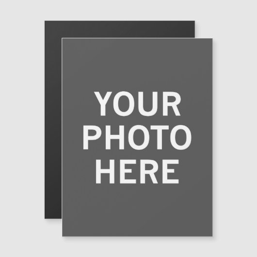 Invitation Magnétique Votre photo ici (Devant / Derrière)