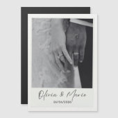 Invitation Magnétique wedding card (Devant / Derrière)