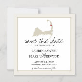 Invitation Magnétique Wellfleet Cape Cod Mariage Enregistrer la date (Recto)