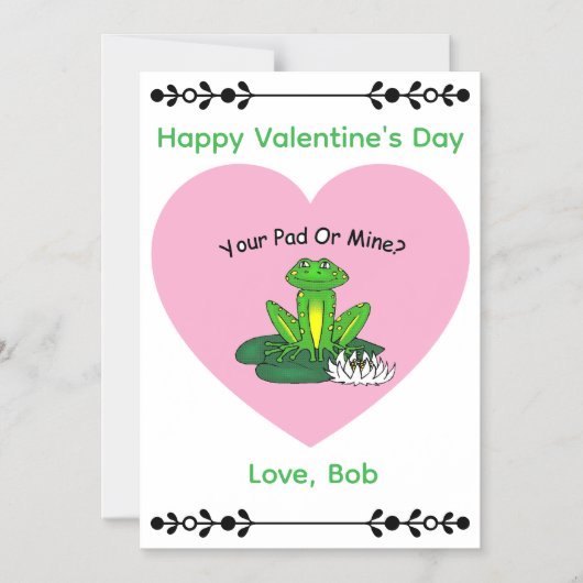 Invitation Magnétique Your Pad or Mine? Magnetic Card (Recto)