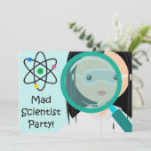 Invitation Magnifier la scientifique de la fille de verre Ann (Debout devant)