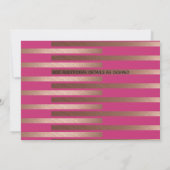 Invitation Magnifique 60e BRUNCH BUBBLY Cocktail ROSE OR (Dos)