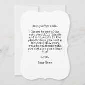 Invitation Magnifique Canard Mandarin, joyeux anniversaire (Dos)