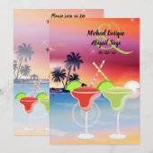 Invitation Magnifique coucher de soleil de margarita d'amour  (Devant / Derrière)