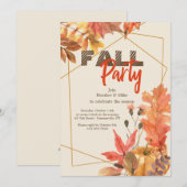Invitation Magnifique d'Automne (Devant / Derrière)