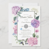 Invitation Magnifique Fête des mariées d'Hydrangea peinte à l (Devant)