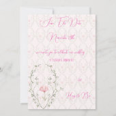 Invitation Magnifique floral  (Dos)