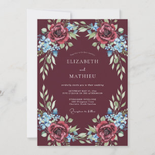 Invitation Magnifique mariage d'hiver bordeaux
