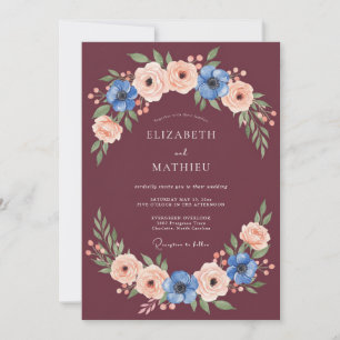 Invitation Magnifique mariage d'hiver en Bourgogne