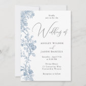 Invitation Magnifique Mariage moderne élégant (Devant)