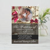 Invitation Magnifique Mariage photo tout en un (Debout devant)