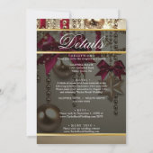 Invitation Magnifique Mariage photo tout en un (Dos)