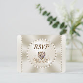 Invitation Magnifique, Mariage RSVP Menu Choice Modèle (Debout devant)