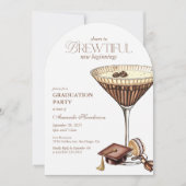 Invitation Magnifique Martini Espresso en Arc pour la Remise  (Devant)