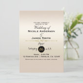 Invitation Magnifique or Pearl Gold Shimmer & Shine Mariage É (Debout devant)