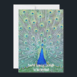 Invitation Magnifique Paon Vous êtes Invités<br><div class="desc">Pour l'événement spécial du quelqu'un de magnifique ou de quelqu'un qui est assez magnifique pour être invité:) Veuillez personnaliser avec votre propre texte/détails selon l'occasion.</div>