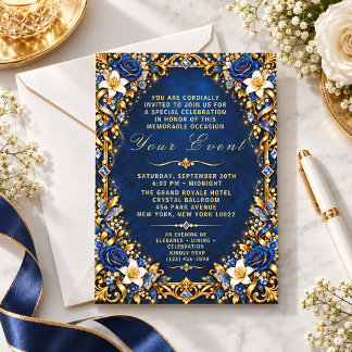 Invitation Magnifique Papillon Floral Luxueux Personnalisé