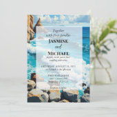 Invitation Magnifique Plage Bleue (Debout devant)