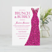 Invitation Magnifique Robe Rose Fête des mariées Brunch & Bub (Debout devant)