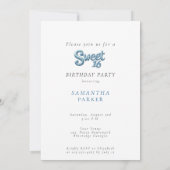 Invitation Magnifique salle de bal bleue  (Dos)