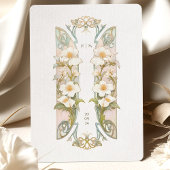 Invitation Magnolia Art Nouveau Mariage