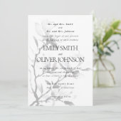 Invitation Magnolia Elegant Classic Mariage Parents Hôte (Debout devant)