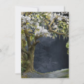 Invitation Magnolia et Moss Mariage du soir du sud (Dos)