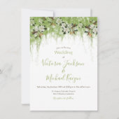 Invitation Magnolia et Moss Vines Mariage du sud (Devant)