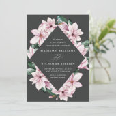 Invitation Magnolia & Eucalyptus | Mariage de cadre floral (Debout devant)