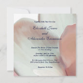Invitation Magnolia Mariage rose et blanc (Dos)