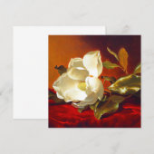 Invitation Magnolia sur Red Velvet Martin Johnson Heade (Devant / Derrière)