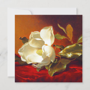 Invitation Magnolia sur Red Velvet Martin Johnson Heade