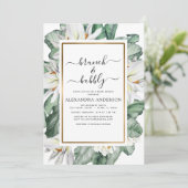 Invitation Magnolia Tropical Brunch & Fête des mariées Bubbly (Debout devant)