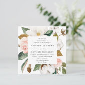 Invitation Magnolias aquarelles | Mariage floral (Debout devant)