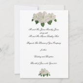 Invitation Magnolias Mariage Peint à la Main (Devant)