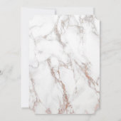 Invitation Magnolias roses et violettes sur un Mariage en mar (Dos)