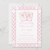 Invitation mahjong party lover Green Dragon Bamboo (Devant)