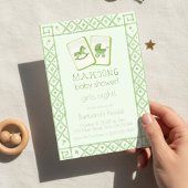 Invitation mahjong party lover Green Dragon Bamboo