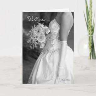 Invitation Maid of Honor, tu seras ma femme d'honneur noire e
