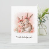 Invitation Maigre lapins serrés (Debout devant)