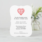 Invitation Mailing Cupid Valentine Coeur Vintage (Debout devant)
