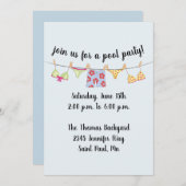 Invitation maillot de bain (Devant / Derrière)