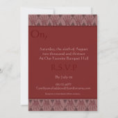 Invitation Main au henné (rouge) (Mariage) (Dos)
