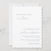 Invitation Main Bleue Douce Rien De Fancy Juste Amour (Devant)