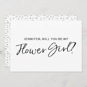 Invitation Main chic marquée avec des lettres "vous serez ma