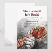Invitation Main de Guitariste (Devant / Derrière)